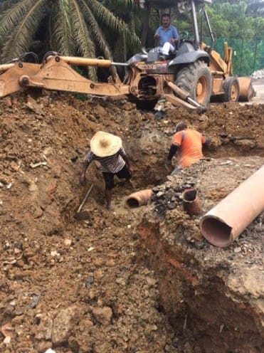 TO PROPOSED CONSTRUC GABION WALL AND LAY NEW PIPING FOR AT SEWER TREATMENT IWK TAMAN TANGKAK EMAS, JOHOR (CLIENT – INDAH WATER KONSORTIUM SDN BHD)